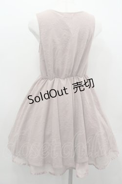 画像3: axes femme / バラ柄ふくれジャガードチュニ  ピンク I-26-02-13-070-AX-TO-SA-ZI