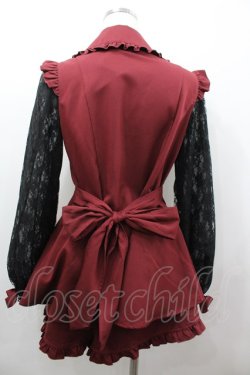 画像3: Secret Honey / ラッフル袖レース長袖セットアップ 2 ワイン I-26-02-13-072-CA-OP-SA-ZI