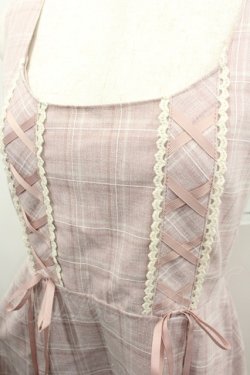 画像2: axes femme / チェック柄ジャンパースカート  ピンク I-26-02-13-074-AX-OP-SA-ZI