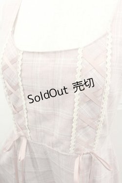 画像2: axes femme / チェック柄ジャンパースカート  ピンク I-26-02-13-074-AX-OP-SA-ZI