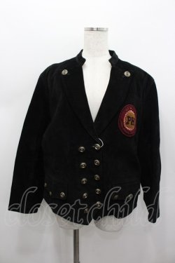 画像1: PINK HOUSE / スウェードジャケット  ブラック I-26-02-13-008-LO-JA-SA-ZI