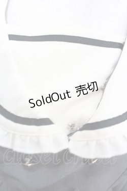 画像2: Amavel / リボン付きフリルセーラーカラーワンピース  グレー I-26-02-13-078-CA-OP-SA-ZI