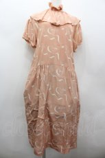 画像1: PINK HOUSE / リボン柄半袖ワンピース  オレンジ I-26-02-13-081-LO-OP-SA-ZS (1)