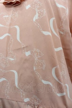 画像2: PINK HOUSE / リボン柄半袖ワンピース  オレンジ I-26-02-13-081-LO-OP-SA-ZI