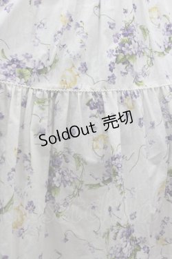 画像3: PINK HOUSE / リトルヴァイオレットプリントワンピース  白 I-26-02-13-086-LO-OP-TE-ZI