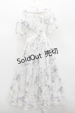 画像4: PINK HOUSE / リトルヴァイオレットプリントワンピース  白 I-26-02-13-086-LO-OP-TE-ZI