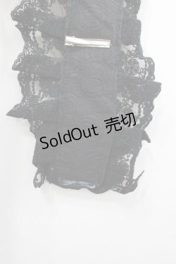 画像7: 草苺大福鴨 / サイド編み下げ&刺繍ジャケット・ビスチェワンピース  黒 I-26-02-13-088-LO-OP-SA-ZI