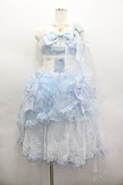 画像1: Red Maria / シフォンリボンジャンパースカート  サックス I-26-02-13-092-EL-OP-SA-ZI