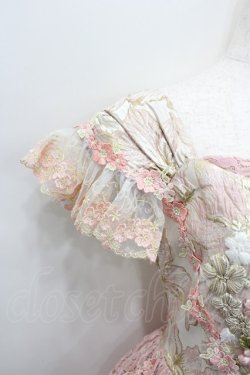 画像3: WUMENPSMFL / フラワー刺繍レース切替ビスチェジャンパースカート  ピンク I-26-02-13-093-LO-OP-SA-ZI