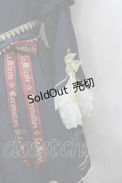 画像2: Le Miroir / ハイネックナポレオン長袖ワンピース  ネイビーｘ白 I-26-02-13-094-0-OP-SA-ZI