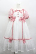 Angelic Pretty / ふんわりパフェワンピース  白ｘ赤 I-26-02-13-096-AP-OP-SA-ZI