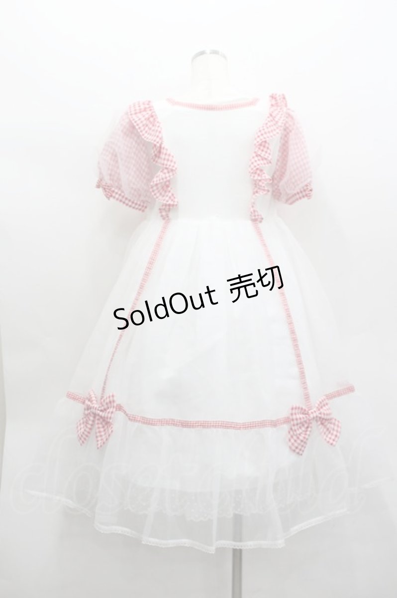 画像4: Angelic Pretty / ふんわりパフェワンピース  白ｘ赤 I-26-02-13-096-AP-OP-SA-ZI (4)