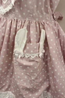 画像3: BABY,THE STARS SHINE BRIGHT / Milky Dot うさぎさんジャンパースカート  ピンク I-26-02-13-099-BA-OP-SA-ZI