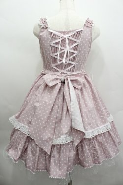 画像4: BABY,THE STARS SHINE BRIGHT / Milky Dot うさぎさんジャンパースカート  ピンク I-26-02-13-099-BA-OP-SA-ZI