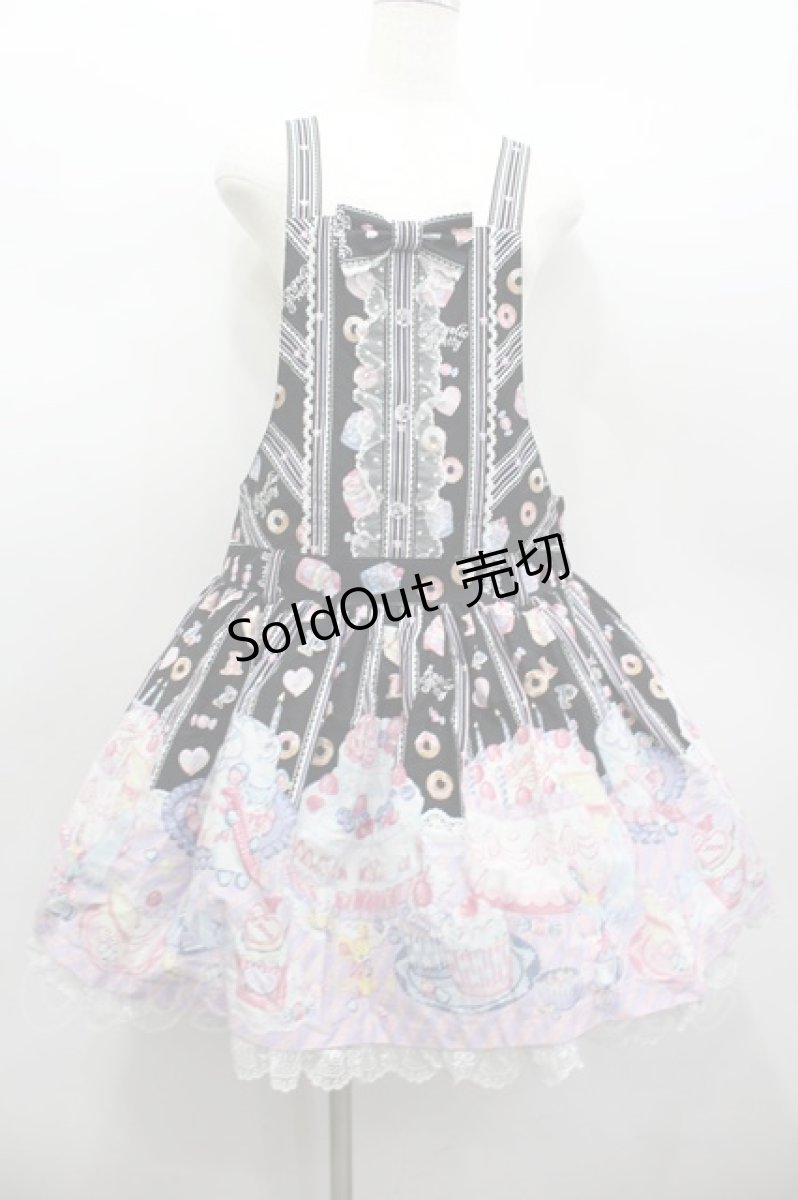 画像1: Angelic Pretty / Whip Factoryサロペット  黒 I-26-02-13-103-AP-OP-SA-ZI (1)