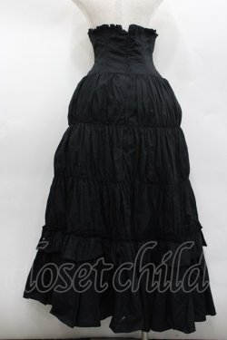 画像3: ATELIER PIERROT / コルセットロングスカート  黒 I-26-02-13-105-EL-SK-SA-ZI