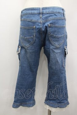 画像3: axes femme / 七分丈デニムカーゴパンツ  青デニム I-26-02-13-110-AX-PA-SA-ZI