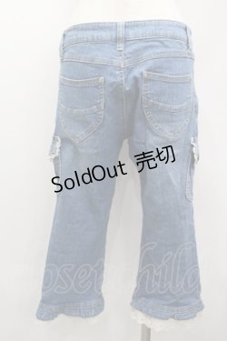 画像3: axes femme / 七分丈デニムカーゴパンツ  青デニム I-26-02-13-110-AX-PA-SA-ZI