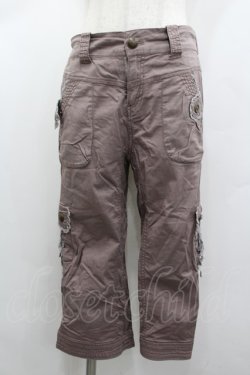 画像1: axes femme / サイド編み上げポケットデザインパンツ  ピンク I-26-02-13-111-AX-PA-SA-ZI