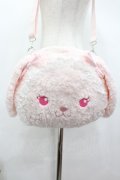 BABY,THE STARS SHINE BRIGHT /  うさくみゃちゃんのおかおBag  ピンク I-26-02-13-116-BA-BG-SA-ZI