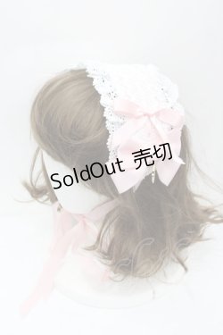 画像1: BABY,THE STARS SHINE BRIGHT / プリンセスドロップヘッドドレス  白Ｘピンク I-26-02-13-120-BA-AC-SA-ZI