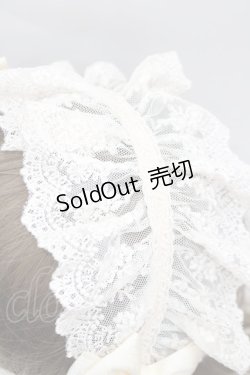 画像2: ATELIER PIERROT / レースヘッドドレス  生成り I-26-02-13-121-EL-ZA-TE-ZI