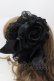 画像2: ATELIER PIERROT / ローズレースカチューシャ  黒 I-26-02-13-122-EL-AC-TE-ZI (2)