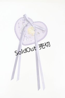 画像1: PINK HOUSE / リトルヴァイオレット刺繍ハートワッペン  パープル I-26-02-13-125-LO-ZA-TE-ZI
