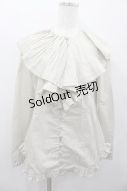 画像1: ATSUKI ONISHI / ピエロカラーブラウス  ベージュ I-26-02-13-016-LO-BL-SA-ZI