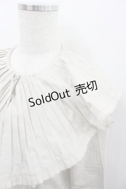 画像2: ATSUKI ONISHI / ピエロカラーブラウス  ベージュ I-26-02-13-016-LO-BL-SA-ZI