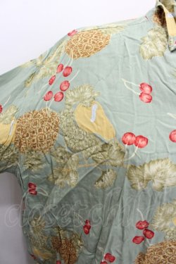 画像2: PINK HOUSE / トロピカルフルーツ柄開襟シャツ  グリーン I-26-02-13-017-LO-BL-SA-ZI