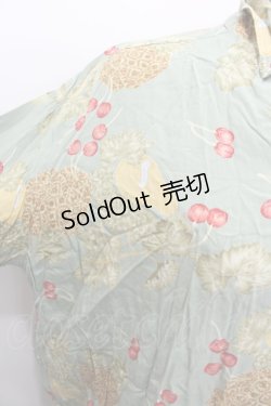画像2: PINK HOUSE / トロピカルフルーツ柄開襟シャツ  グリーン I-26-02-13-017-LO-BL-SA-ZI