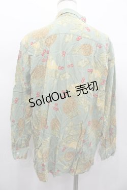 画像3: PINK HOUSE / トロピカルフルーツ柄開襟シャツ  グリーン I-26-02-13-017-LO-BL-SA-ZI