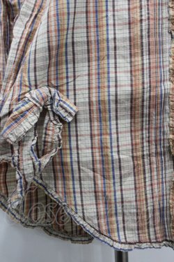 画像2: PINK HOUSE / リボンチェックブラウス  ベージュ I-26-02-13-018-LO-BL-SA-ZI