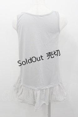 画像3: axes femme / 肩透けロングタンク  グレー I-26-02-13-021-AX-TO-SA-ZI