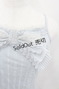 画像2: axes femme / /レースリボンキャミソール  サックス I-26-02-13-022-AX-TO-SA-ZI