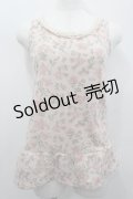 axes femme / フラワー総柄タンク  ピンク I-26-02-13-023-AX-TO-SA-ZI