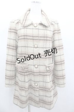 画像1: axes femme / チェックコート  ブラウン I-26-02-13-003-AX-CO-SA-ZI