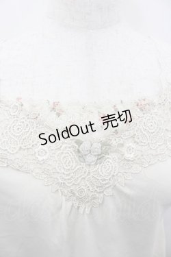 画像2: axes femme / 花プリントチュールタンクトップ  アイボリー I-26-02-13-027-AX-TO-SA-ZI