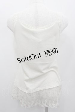 画像3: axes femme / 花プリントチュールタンクトップ  アイボリー I-26-02-13-027-AX-TO-SA-ZI