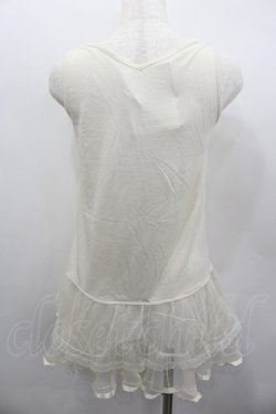 画像3: axes femme / 裾2段チュールロングタンク  アイボリー I-26-02-13-028-AX-TO-SA-ZI