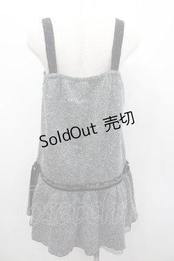 画像3: axes femme / 薔薇レース使いジャンパースカート  黒Ｘ白 I-26-02-13-031-AX-OP-SA-ZI