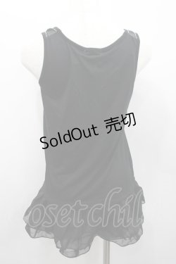 画像3: axes femme / 肩透けロングタンク  黒 I-26-02-13-032-AX-TO-SA-ZI