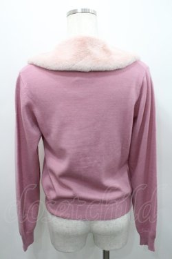 画像2: BABY,THE STARS SHINE BRIGHT / ファー衿つきカーディガン  ピンク I-26-02-15-038-BA-TO-SA-ZI