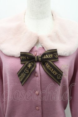 画像3: BABY,THE STARS SHINE BRIGHT / ファー衿つきカーディガン  ピンク I-26-02-15-038-BA-TO-SA-ZI