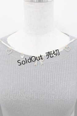 画像3: Rojita / ネックレス付肩ボリュームフリルニットトップス  グレー I-26-02-15-050-LO-TO-SA-ZI