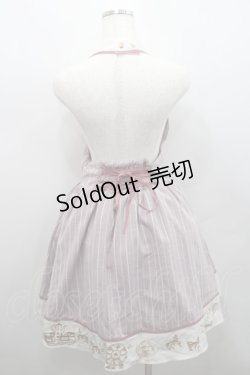 画像2: axes femme kawaii / 遊園地刺繍ベスト風ホルターワンピース M ピンク I-26-02-15-054-AX-OP-TE-ZI