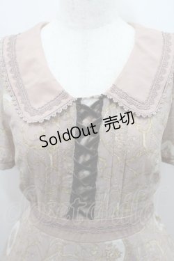 画像3: axes femme / オーナメントリーフＸバラOP  ピンク I-26-02-15-055-AX-OP-SA-ZI