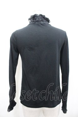 画像3: axes femme / 胸元シャーリングインナープルオーバー M 黒 I-26-02-15-006-AX-TO-TE-ZI