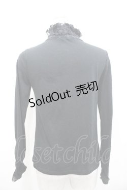 画像3: axes femme / 胸元シャーリングインナープルオーバー M 黒 I-26-02-15-006-AX-TO-TE-ZI